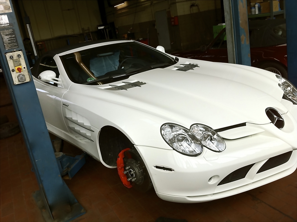 Mercedes SLR McLaren in Weiß